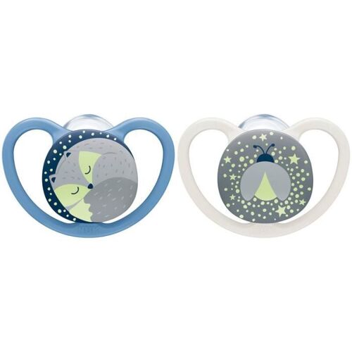 Nuk 2 Sucettes Space 6-18m Nuit