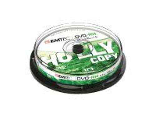 EMTEC - 10 x DVD-RW - 4.7 Go (120 minutes) 1x - 4x - argent - spindle