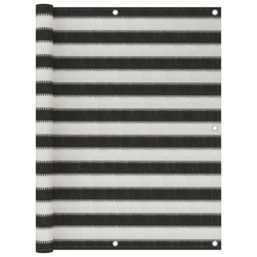 Vidaxl Écran De Balcon Pehd 120x300 Cm Anthracite Et Blanc