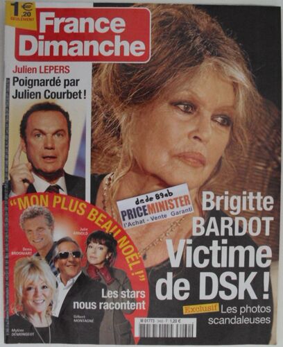 France Dimanche.Brigitte Bardot.D.S.K .Depardieu.France Gall.Christophe.Renaud.Briney Spears.Herzog.