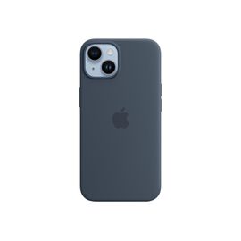 Apple - Coque De Protection Pour Téléphone Portable - Compatibilité Avec Magsafe - Silicone - Bleu Tempête - Pour Iphone 14