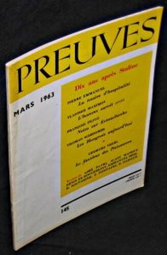 Preuves. N°145. Mars 1963