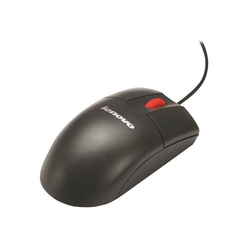 Lenovo ThinkPlus - Souris - optique - 3 boutons - filaire - USB - noir d'encre