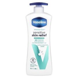 Vaseline, Intensive Care¿, Lotion Pour Le Corps Apaisante Pour Les Peaux Sensibles, Sans Parfum, 600 Ml 