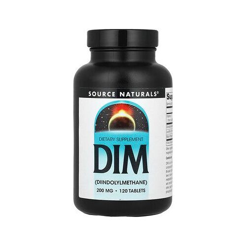 Source Naturals, Dim, 200 Mg, 120 Comprimés 