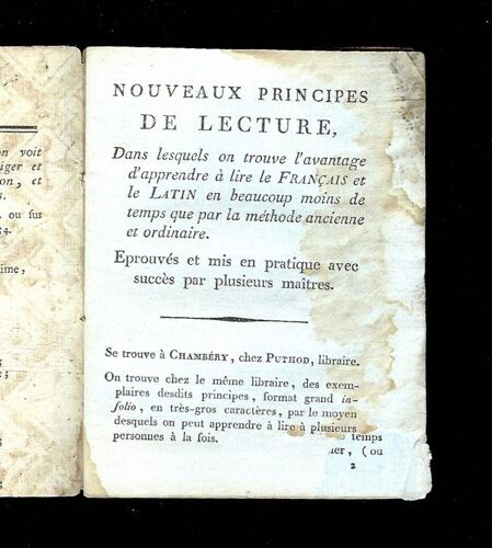 Nouveaux Principes De Lecture, Dans Lesquels On Trouve L'avantage D'apprendre À Lire Le Français Et Le Latin En Beaucoup Moins De Temps Que Par La Méthode Ancienne Et Ordinaire...