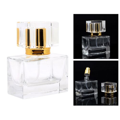 Flacon Pulvérisateur De Parfum En Verre Transparent, Récipient Portable De 30ml, Pour Voyage, Décoration De Voiture, Brume Fine, Vaporisateur, Atomiseur 