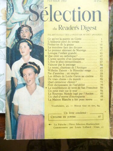Sélection Du Reader's Digest Février 1953
