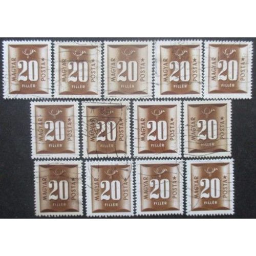 Hongrie Taxe N°190 X 13 Oblitéré