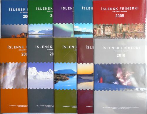 Timbres Islande : Lot De Jeux Annuels