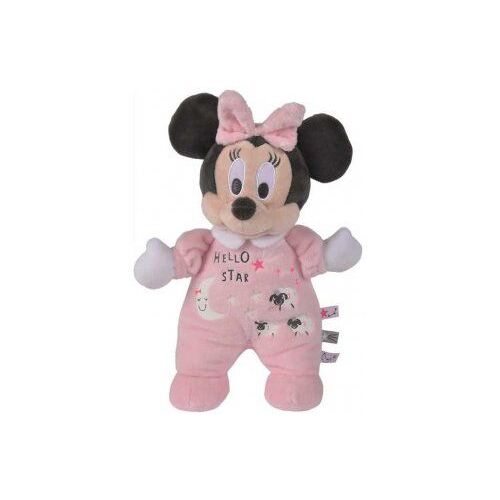 Peluche Minnie Phosphorescente Rose 28 Cm - Disney - Doudou Brille Dans La Nuit Blanc Et Rose - Enfant - Cadeau Naissance - Fille