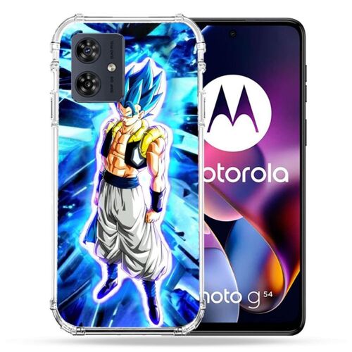Coque Renforcée Pour Motorola G54 5g Manga Dragon Ball Gogeta Lumiere