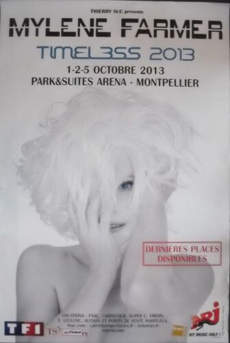 Mylene Farmer - Timeless 2013 - Affiche / Poster Envoi En Tube