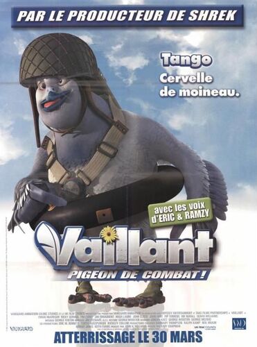 Vaillant - Pigeons De Combat - Cervelle De Moineau - Affiche Cinema Originale