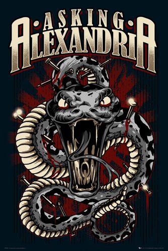 Asking Alexandria - Snake - Serpent - Affiche / Poster Envoi En Tube