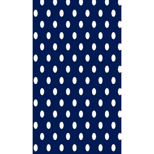 Homemania Tapis Imprimé Classic Dots 1 - Géométrique - Décoration De Maison - Antidérapant - Pour Salon, Séjour, Chambre À Coucher - Bleu, Blanc En Polyester, Coton, 60 X 100 Cm
