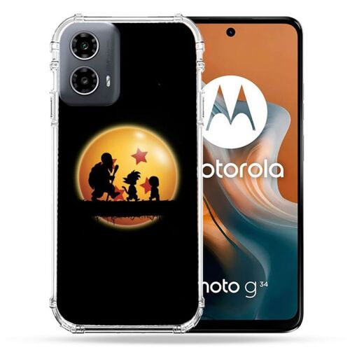 Coque Renforcée Pour Motorola G34 5g Manga Dragon Ball Vintage