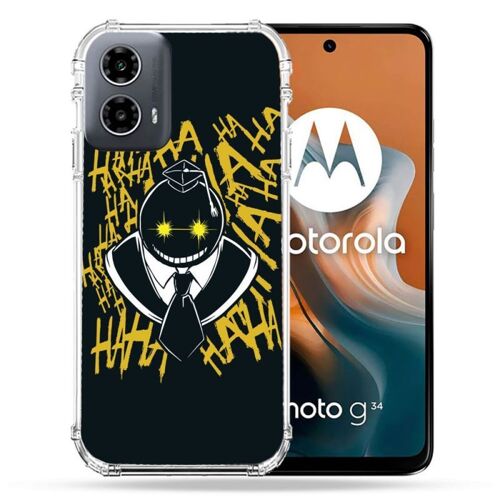 Coque Renforcée Pour Motorola G34 5g Manga Assassination Classroom Kuro Noir