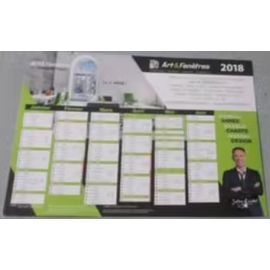 Lot De 6 Calendriers Publicitaires 2018 Arts Et Fenêtres - Réversibles 6 Mois/6 Mois - 30x21cm -Tous Identiques