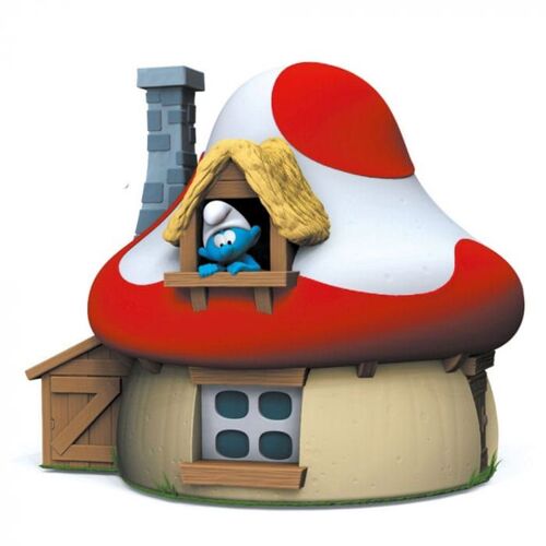 Les Schtroumpfs Tirelire Pvc Mushroom House