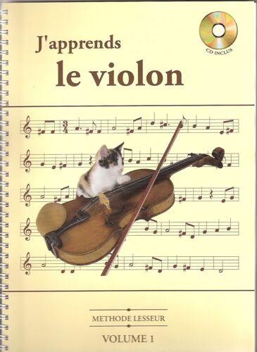 J'apprends Le Violon, Volume 1 (Cd Inclus) [Wav] [Belle Reliure] By Lesseur