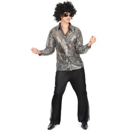 Déguisement Disco Argenté Homme - Taille: Medium