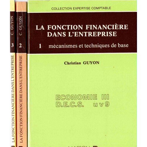 La Fonction Financière Dans L'entreprise N° 1