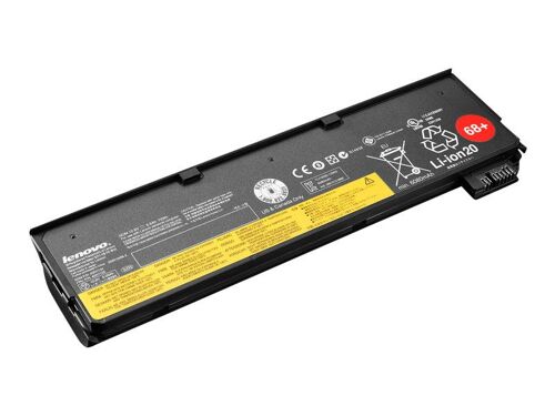Lenovo ThinkPad Battery 68+ - Batterie de portable - Lithium Ion - 6 cellules - 6.6 Ah - pour ThinkPad L450; L460; L470; P50s; T440; T440s; T450; T450s; T460; T460p; T470p; T550; T560; W550s;...
