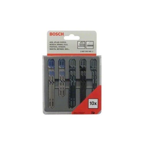 Bosch Coffret de lames pour scie 10 pièces Bois et métal