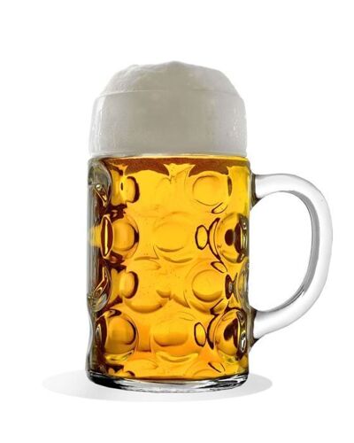 Verre A Biere, Chope De Bière Lot De 6, Isar - 1 Litre