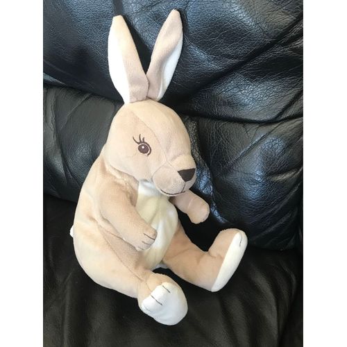 Doudou Peluche Lapin Gris Taupe Et Blanc 22cm Ikea