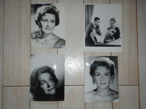 Elizabeth Schwarzkopf - Ensemble De 8 Photos Originales Argentiques