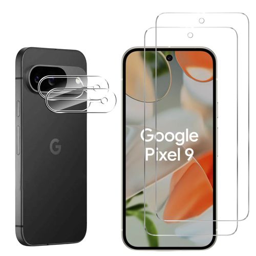 Verre Trempé Pour Google Pixel 9 Et Protection Caméra [Pack 2] Film Vitre Protection Phonillico®