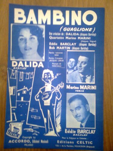 Partition "Bambino (Guaglione)" (Dalida)