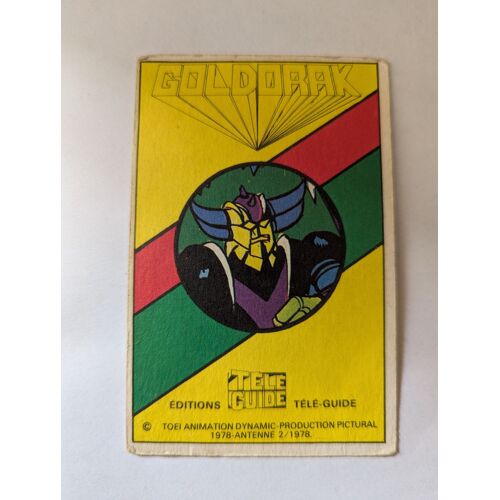Goldorak - Carte Notice Jeu Des Familles - Télé Guide - 1978