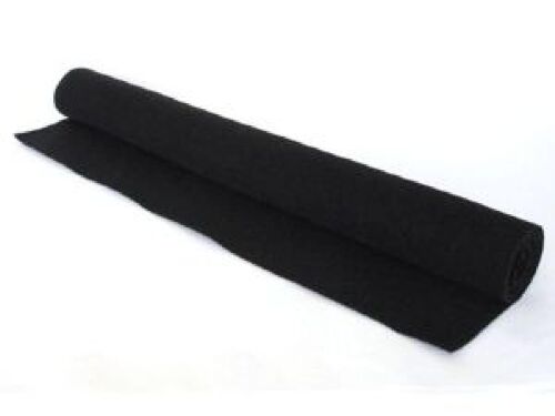 Moquette Acoustique Noire Lisse 0.7x1.4m