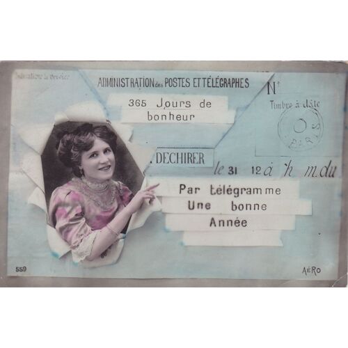 Carte Ancienne Télégrame