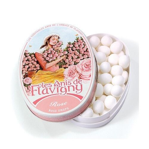 12x Boite 50g Rose - Bonbon Anis - Anis De Flavigny