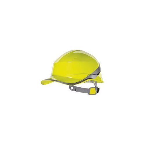 DELTA PLUS-CASQUE DE CHANTIER FORME CASQUETTE BASEBALL-DIAM5JAFL-Jaune