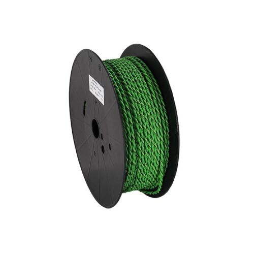 Cable Compatible Avec Enceinte Torsade 2x2.50mm2 Vert Noir 100m