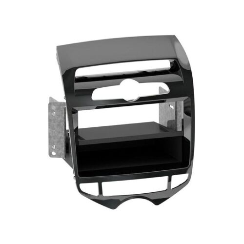 Facade Autoradio 1din Compatible Avec Hyundai Ix20 Clim Auto Ap10 - Noir - Avec Vide-Poches