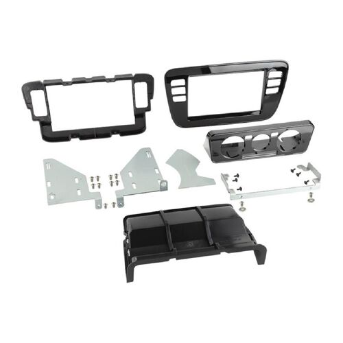 Kit Integration Compatible Avec Seat Mii Skoda Citigo Vw Up Ap11 Avec Clim Manuelle - Noir Brillant