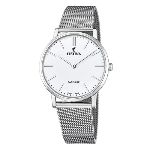 Montre Homme Festina Acier Inoxydable Argent Festina Montre-Bracelet Swiss Made Uf20014/1