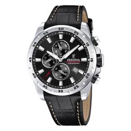 Montre Homme Festina Cuir Noir Montre-Bracelet Chronographe Festina Uf20692/4