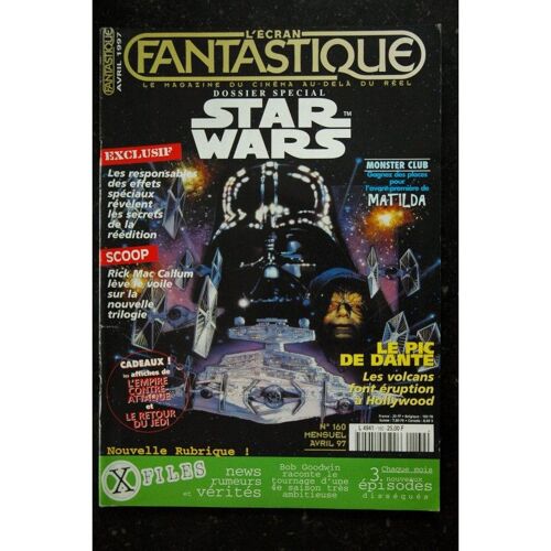 L'écran Fantastique N°160 Avril 1997 Special Star Wars X Files Le Pic De Dante