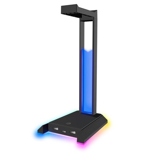 Speedlink - Excello Nx Rgb Headset Stand, Usb 2.0 Hub, Black