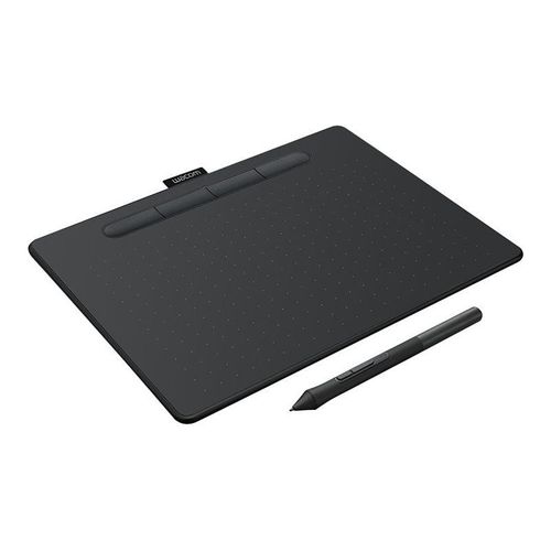 Stylet créatif Wacom Intuos Petite - Numériseur - 15.2 x 9.5 cm - électromagnétique - 4 boutons - filaire - USB - noir