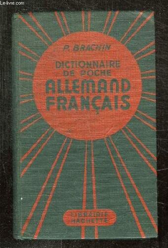 Dictionnaire De Poche Allemand Francais.