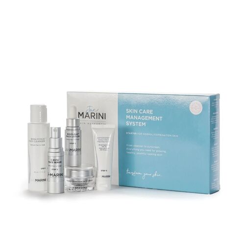 Jan Marini Starter Skin Care Management System : Nettoyant Bioglycolique 89 Ml + Sérum C-Esta 30 Ml + Lotion Bioclear 30 Ml + Crème Transformation 28 G + Protecteur Antioxydant 57 G 