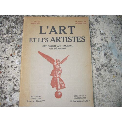 Revue L'art Et Les Artistes N°20 D'octobre 1921